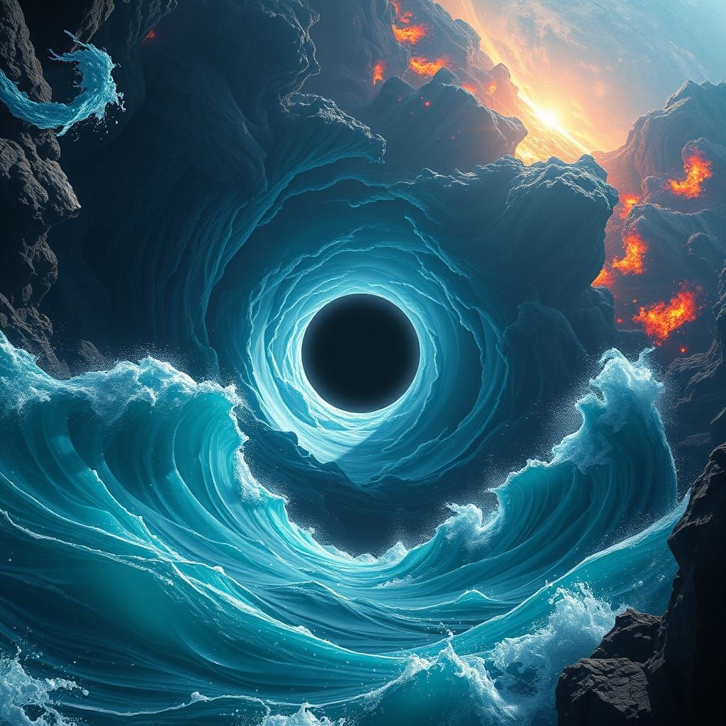 Cosmic Vortex Devours the Deep