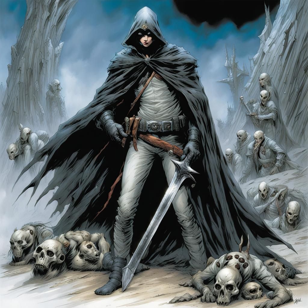 Dark Fantasy Art in Grimdark Style