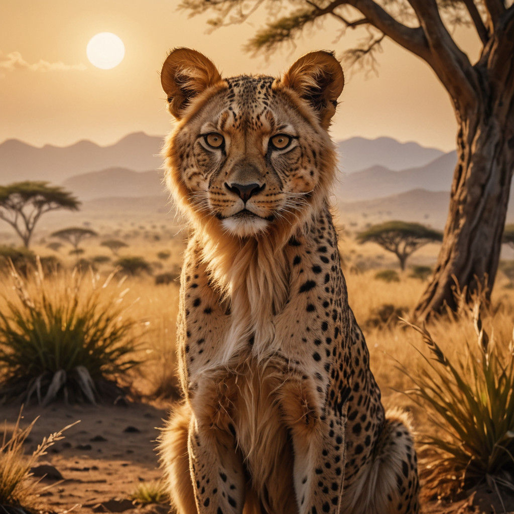 Rare Kaopi Sighting on African Savanna