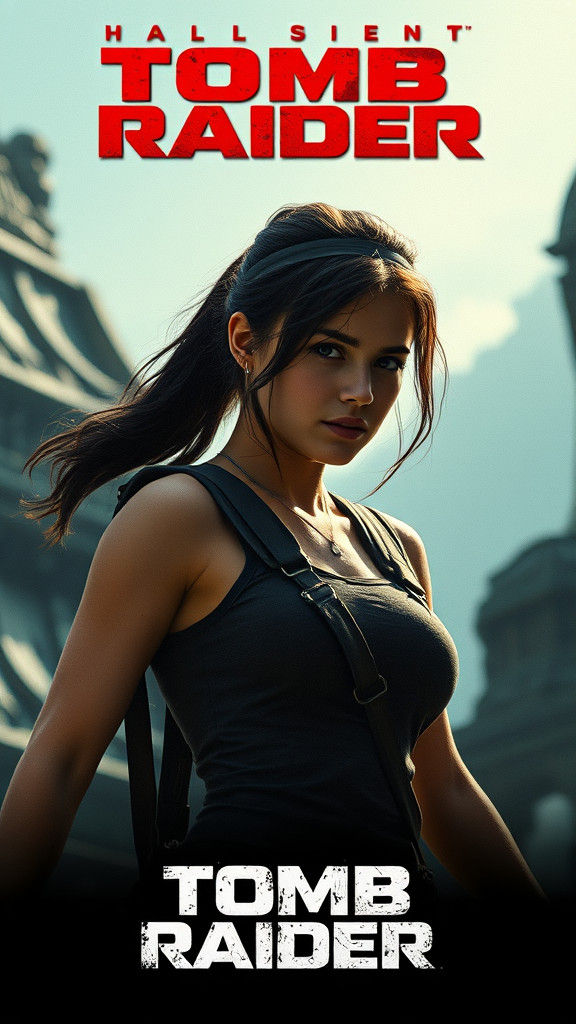 Hailee Steinfeld as Lara Croft, Tomb Raider Movie Poster in....