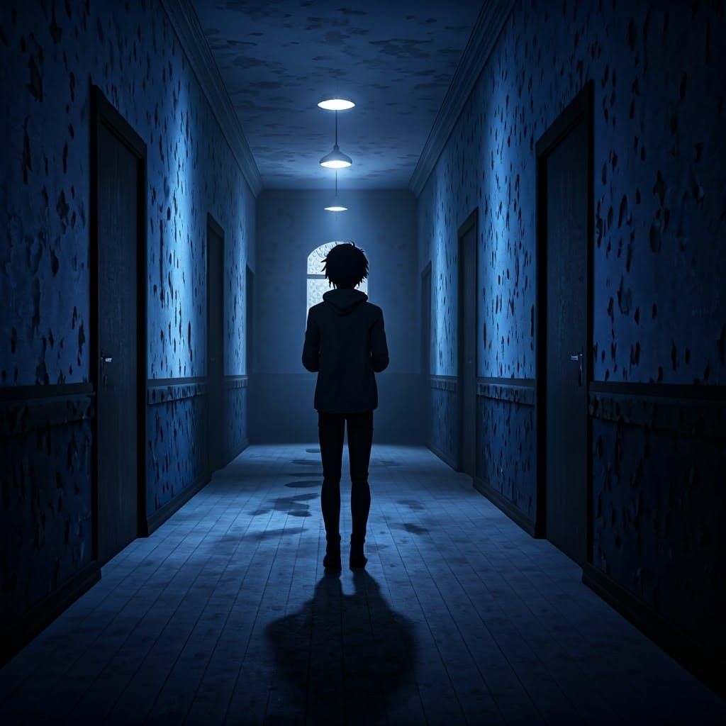 Ethereal Longing in a Haunted Hallway