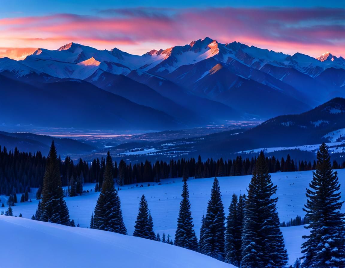 Rocky Mountain Sunset: 8k Professional Photography