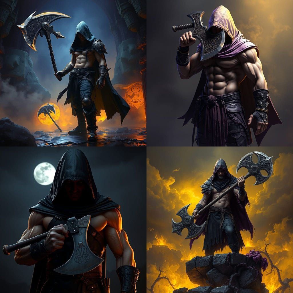 Dark Fantasy Executioner in Hyperdetailed Art