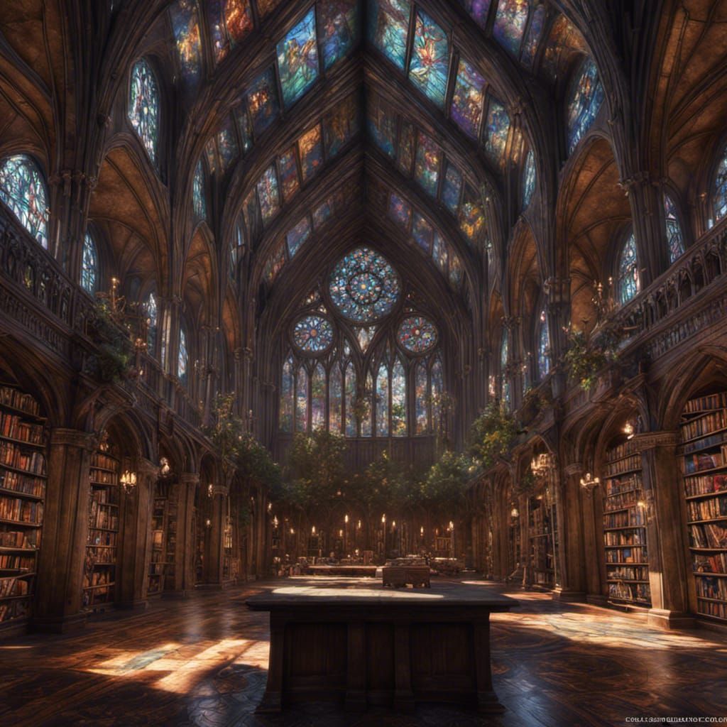 Surreal Cathedral of the Mind with Fantastical Details