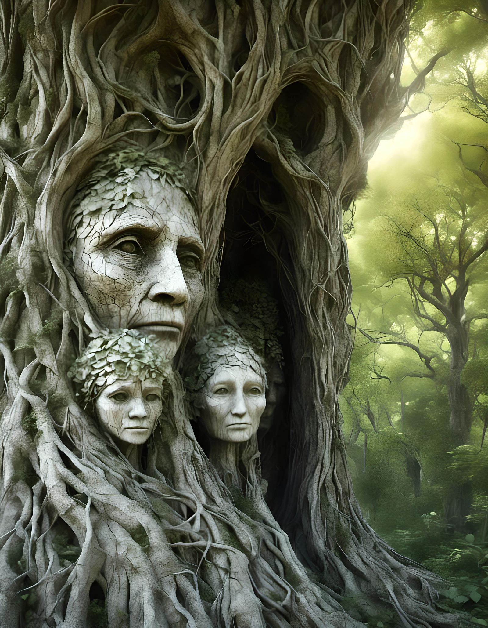 Ethereal Tree Spirits in Duality