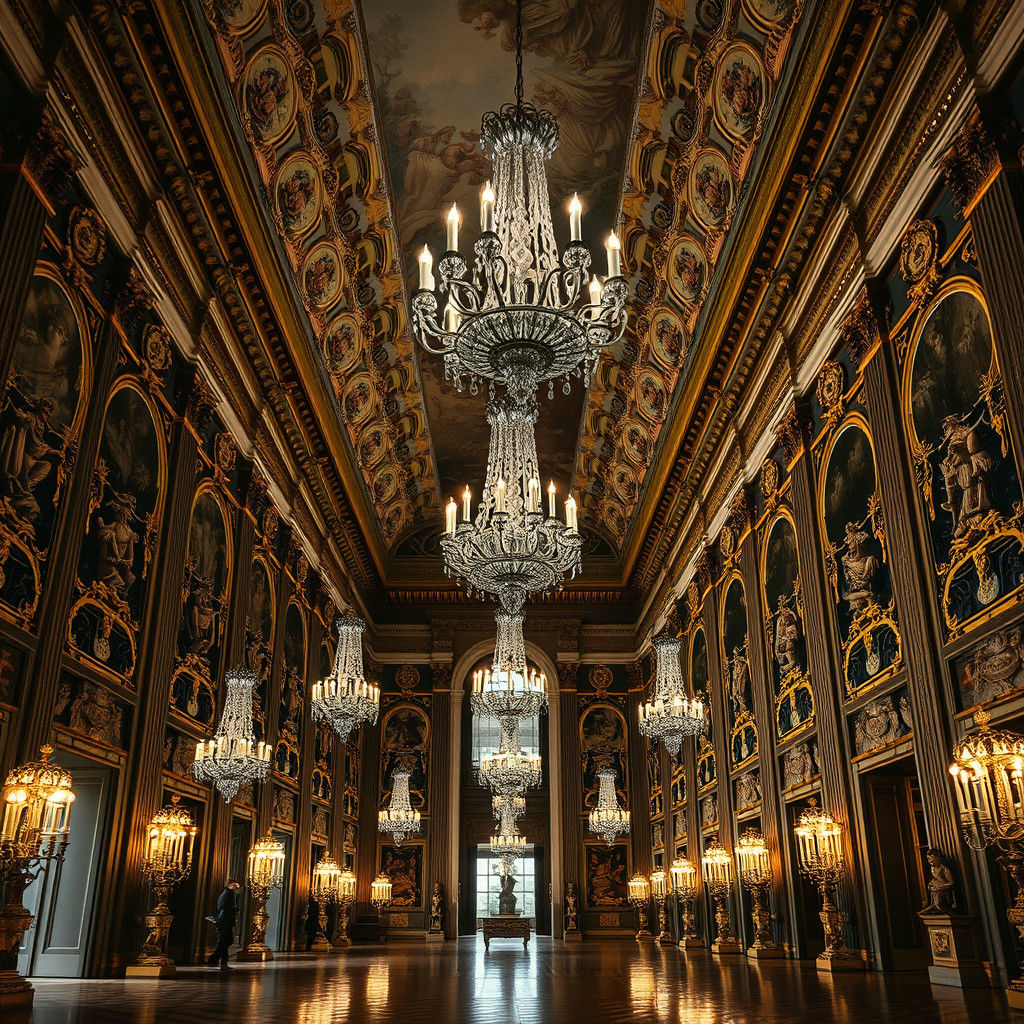 Grand Palace of Versailles in Hyperrealistic Opulence