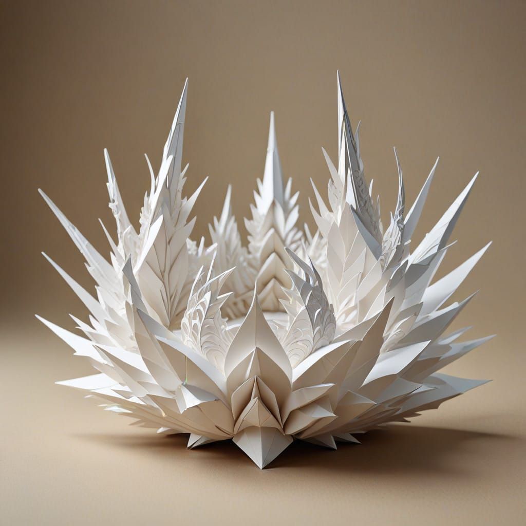 Ethereal Tiara Amidst Majestic Dragon Wings on Parchment