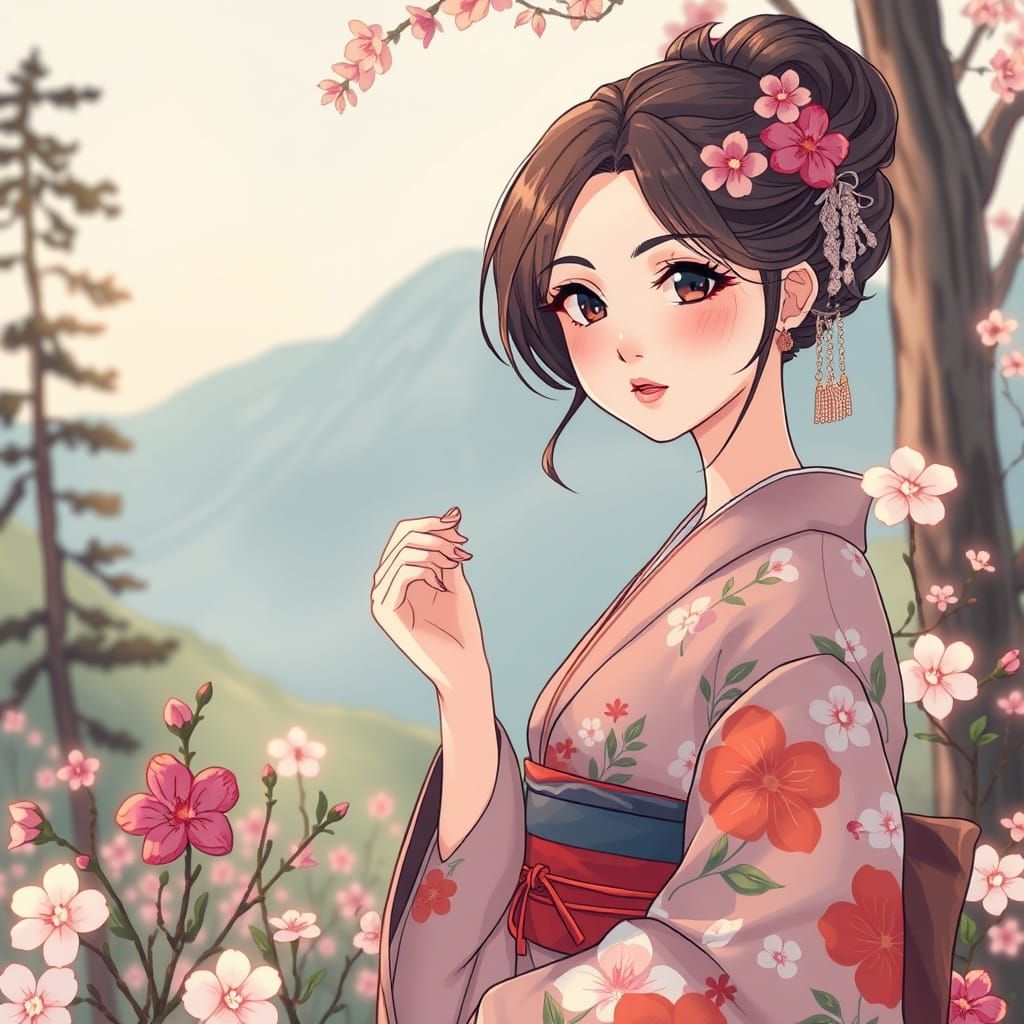 Whimsical Tokyo Princess in Earthy Fantasy