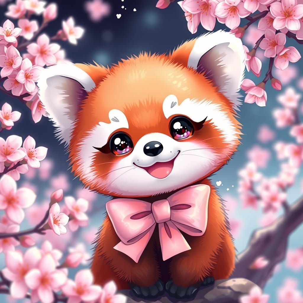 Kawaii Art - Red Panda