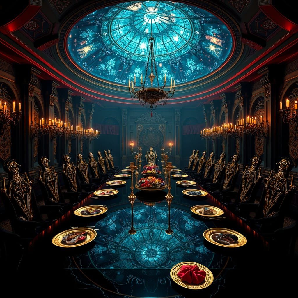 Ethereal Banquet of Power and Seduction