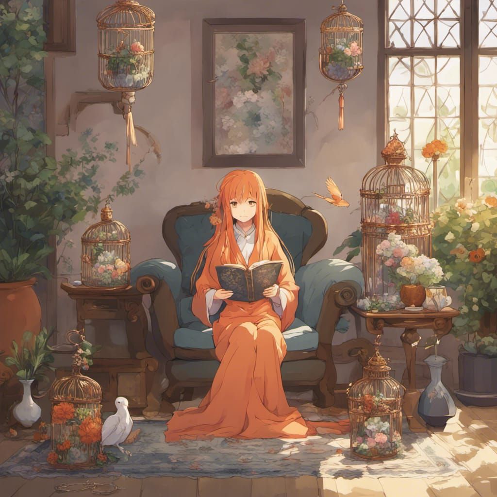 Medieval Fantasy Saint in Vibrant, Decorative Suit