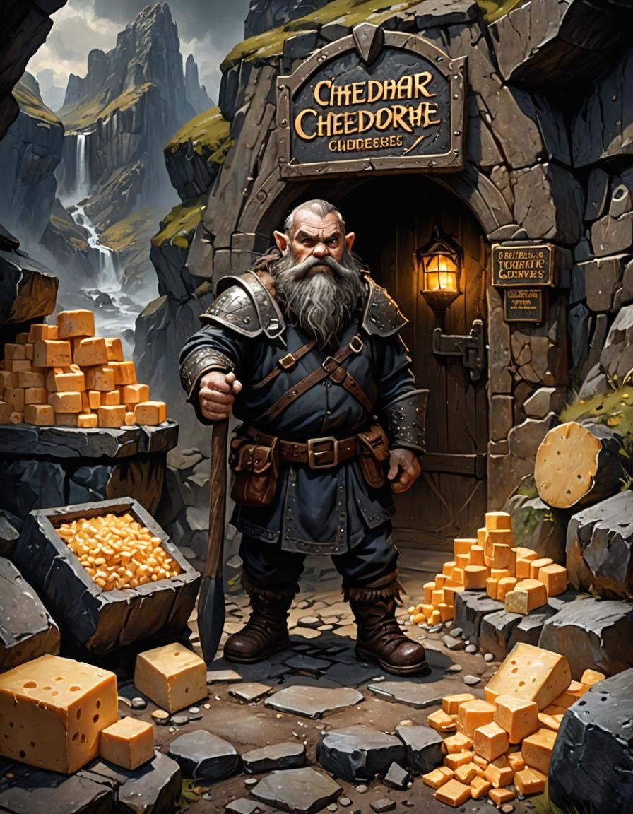 Dark Fantasy Dwarf Unveils Cheddar Gorge Masterpiece in Rich...