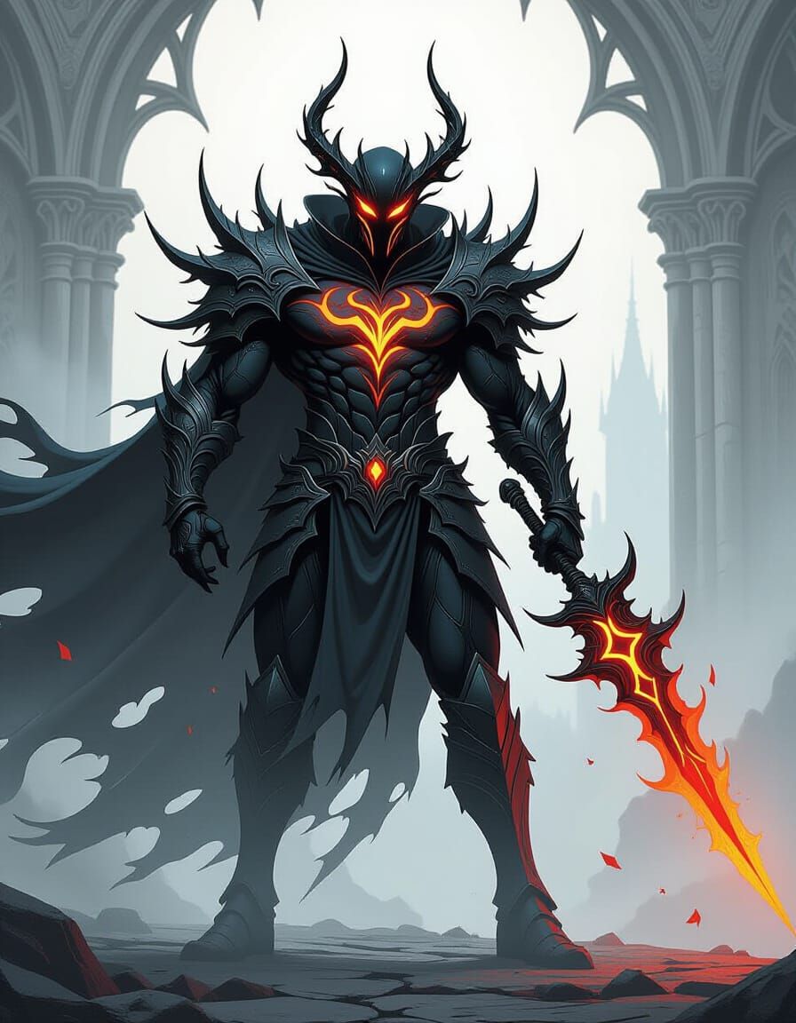 The Chaosbringer Anarkos Villain Comic Art