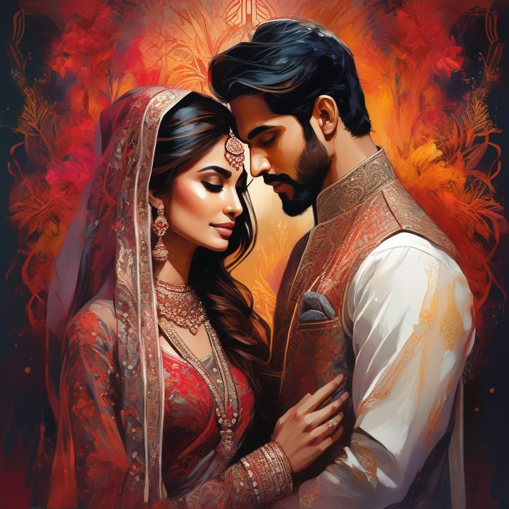 Pakistani groom and bride