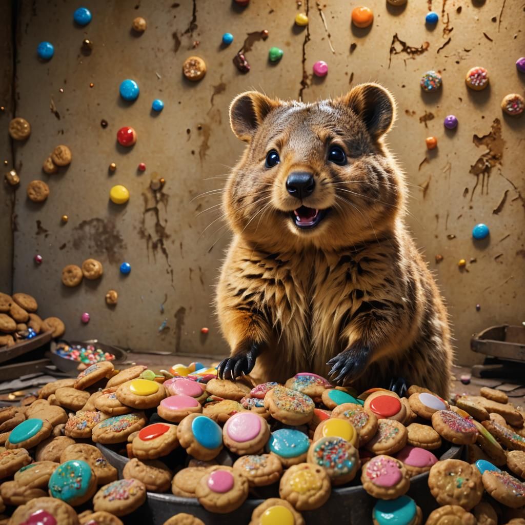 Quokkas Delight in Whimsical Cookie Jar Wonderland