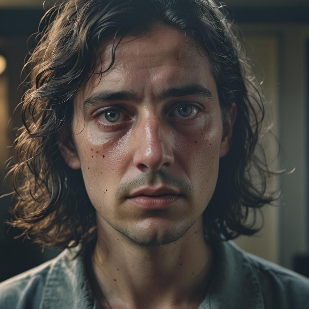 Hyperrealistic Portrait of a Person speaking in Dark Academi...