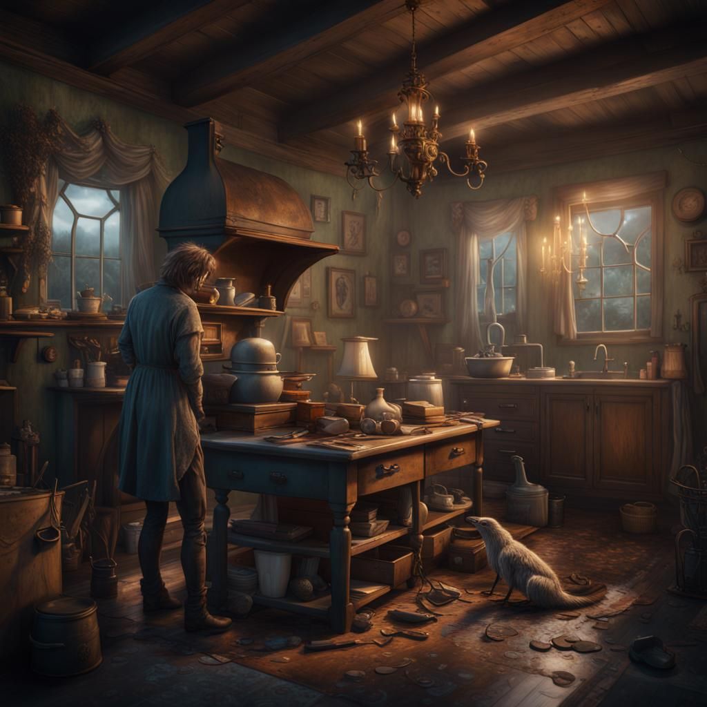 Enchanted Household Guardians in Vivid Color