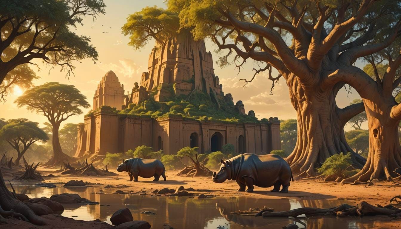 Surreal Savannah Dreamscapes Inspired by Ancient Malian Empi...