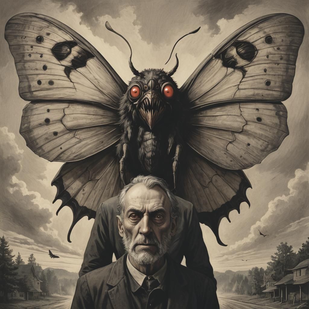 Mothman Encounter in a Frightening Glimpse