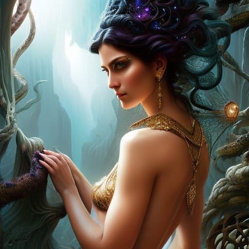 Aphrodite Portrait: Hyperdetailed Greek Goddess of Beauty