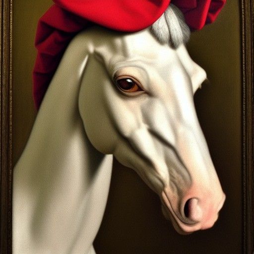 Horse in a Renaissance Revival Style