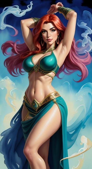 Kim Possible as a Enchanted Ethereal Fantasy in Lavish Impre...