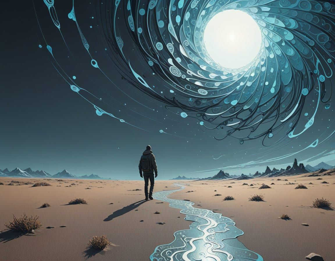 Fractal Wave Function Art in 3D Digital Style