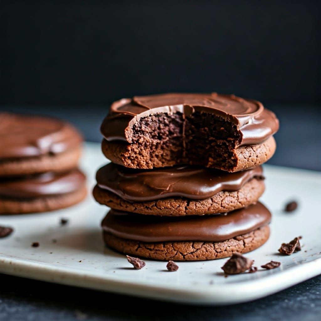 Chocolate Frosted Cookies