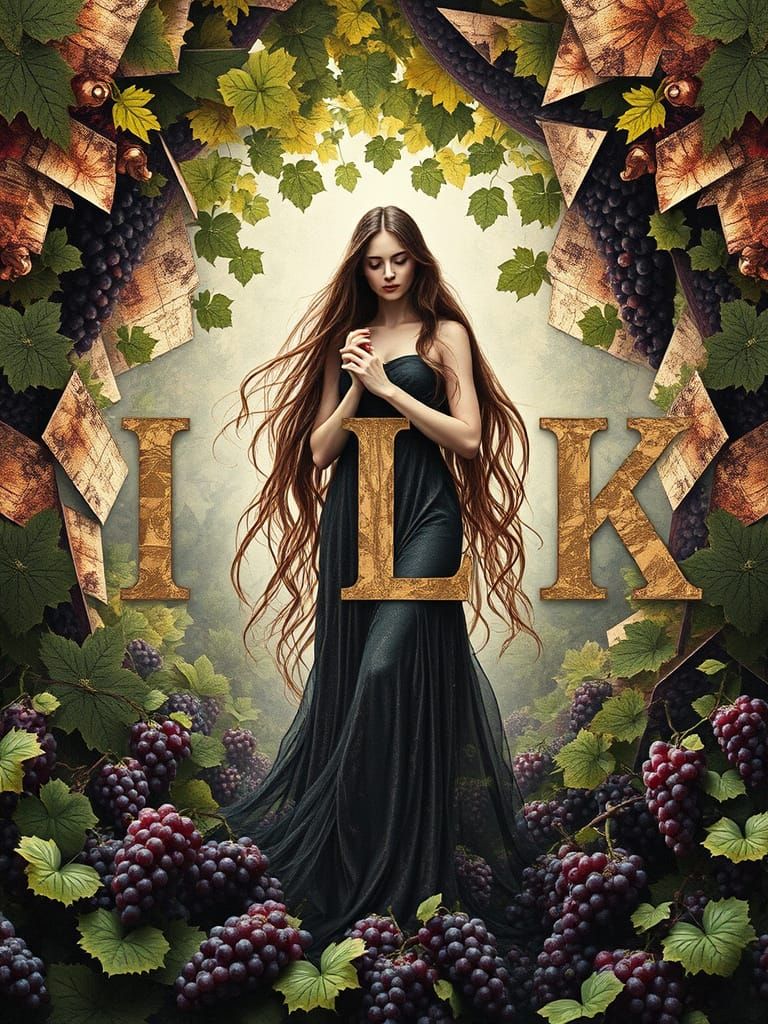 Wine Goddess in Mystical Space