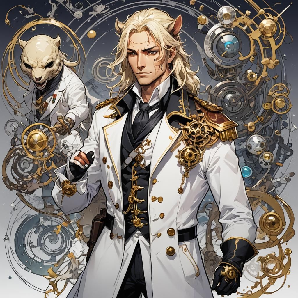 Cybernetic Heroine in Formal Uniform Steps Forward