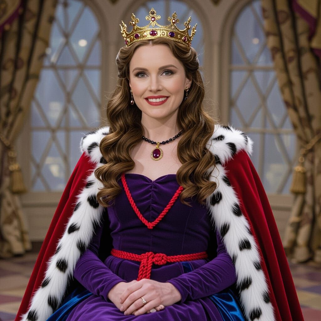 Miss Honey in Regal Attire at Chat Show