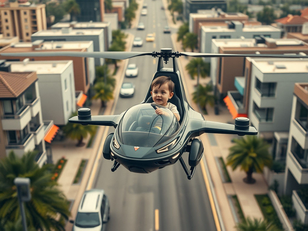 Flying Toy of a Futuristic Childhood Circa 2121