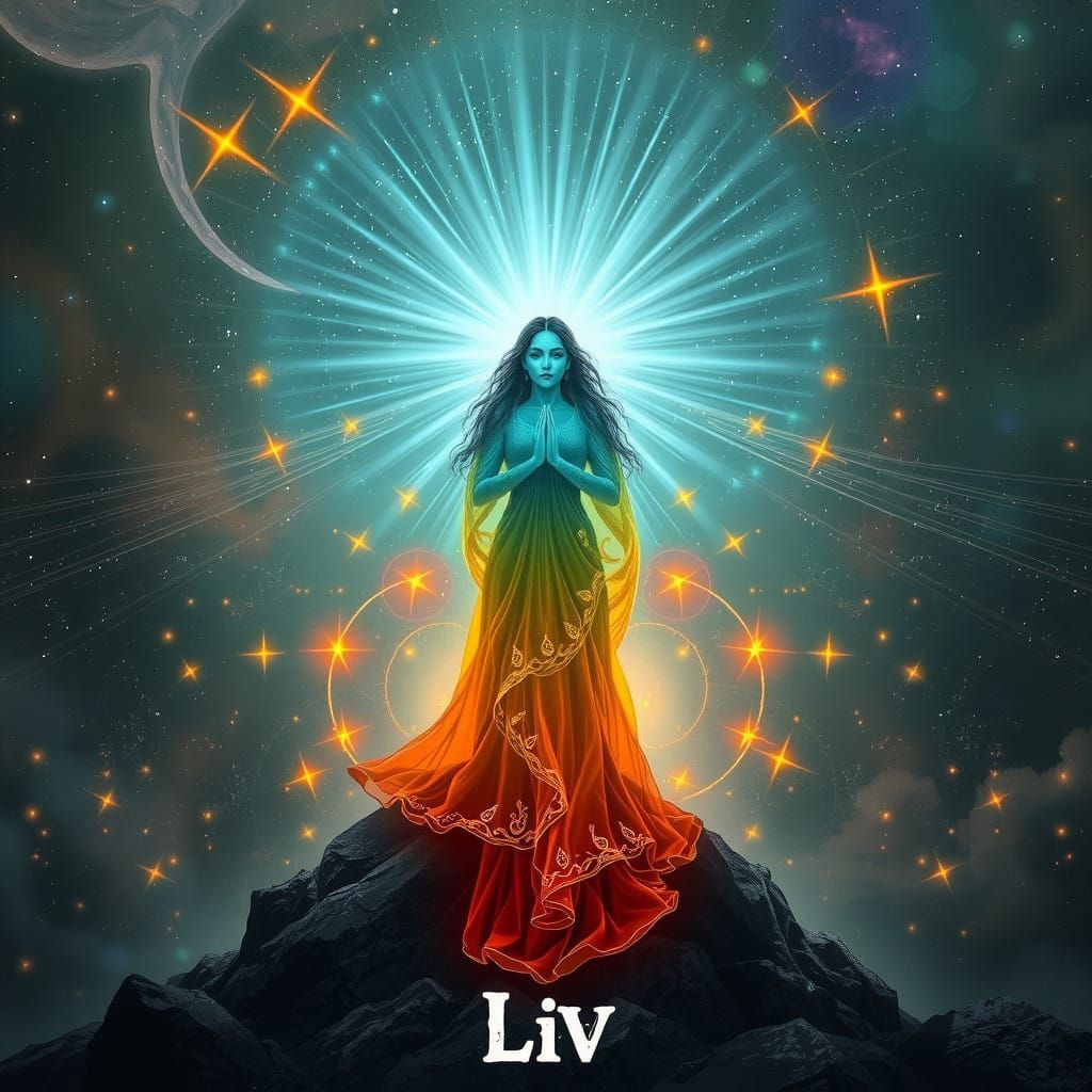 The Unified Goddess Embodies Harmony and Connection