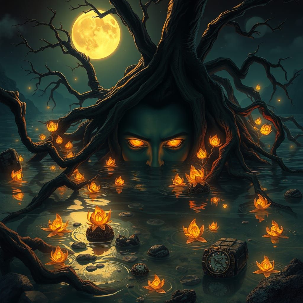 dead faces in the water triadic colors Amanda Sage contrasti...