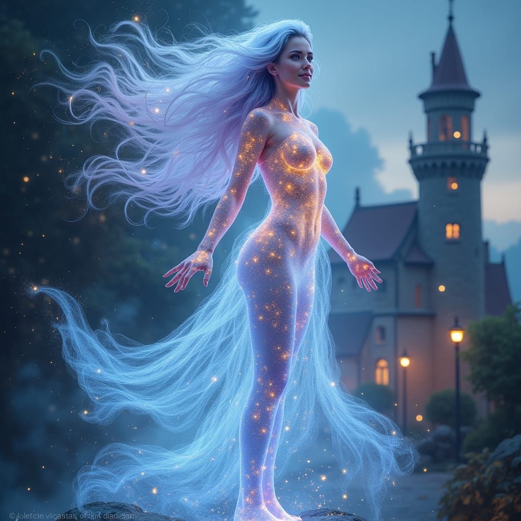 Goddess of Magic Shines with Cosmic Energy