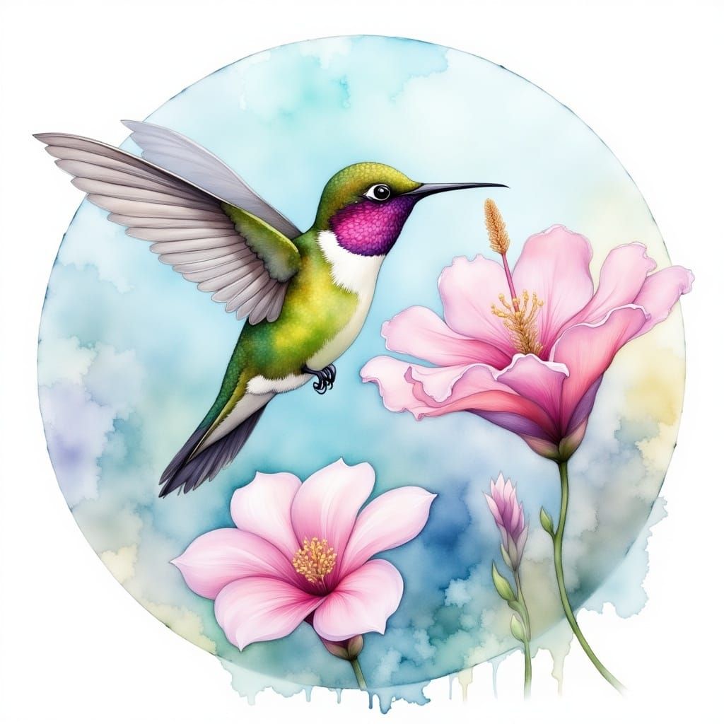 Fuschia Hummingbird 08
