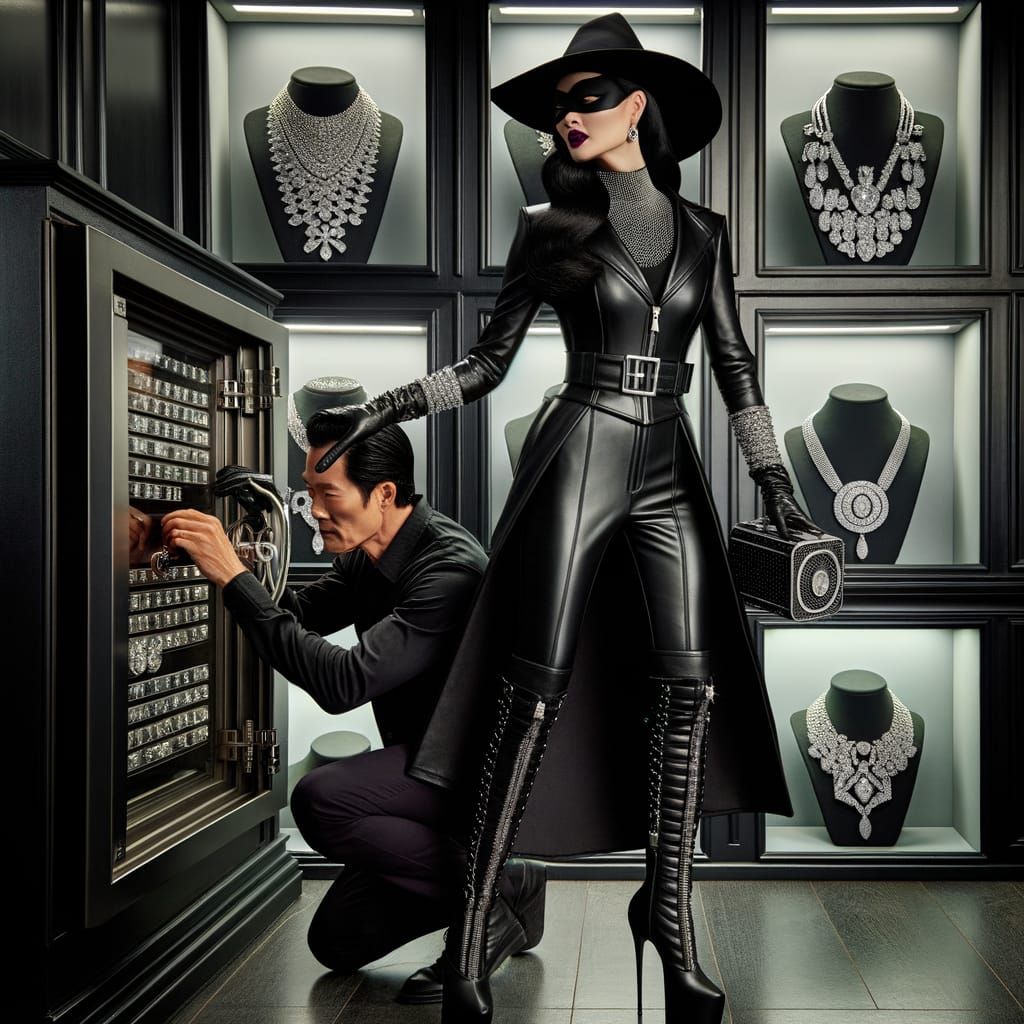Sultry Witch Robs Luxury Boutique in Style