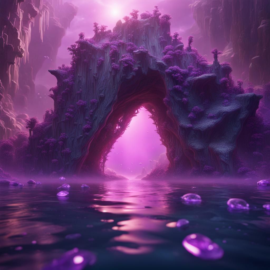Amethyst Abyss in Vibrant Hues