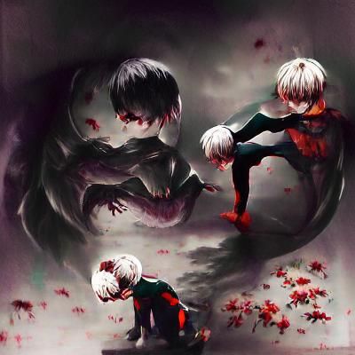 Kaneki Ken and Isaac foster
