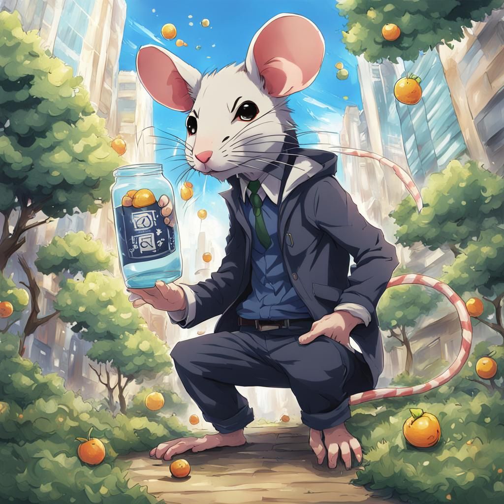 A Rodent with a Sweet Tooth, Inspired by Anime