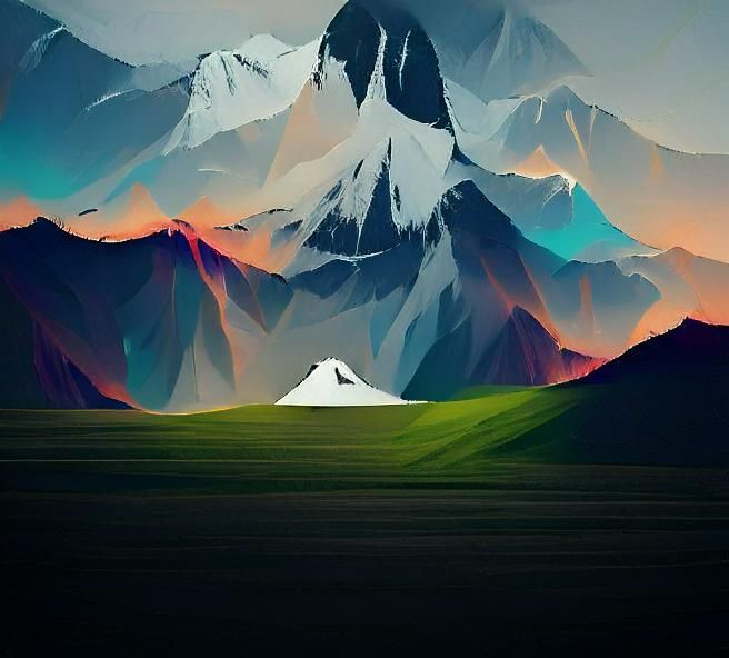 Simplified Minimalist Scene