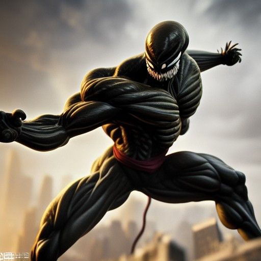 Surreal SuperSaiyan4 Warrior with Cosmic Power and Vein Deta...