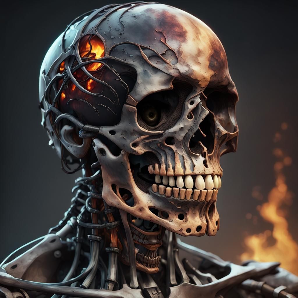 Haunted Huntsman in Cyberpunk Armor