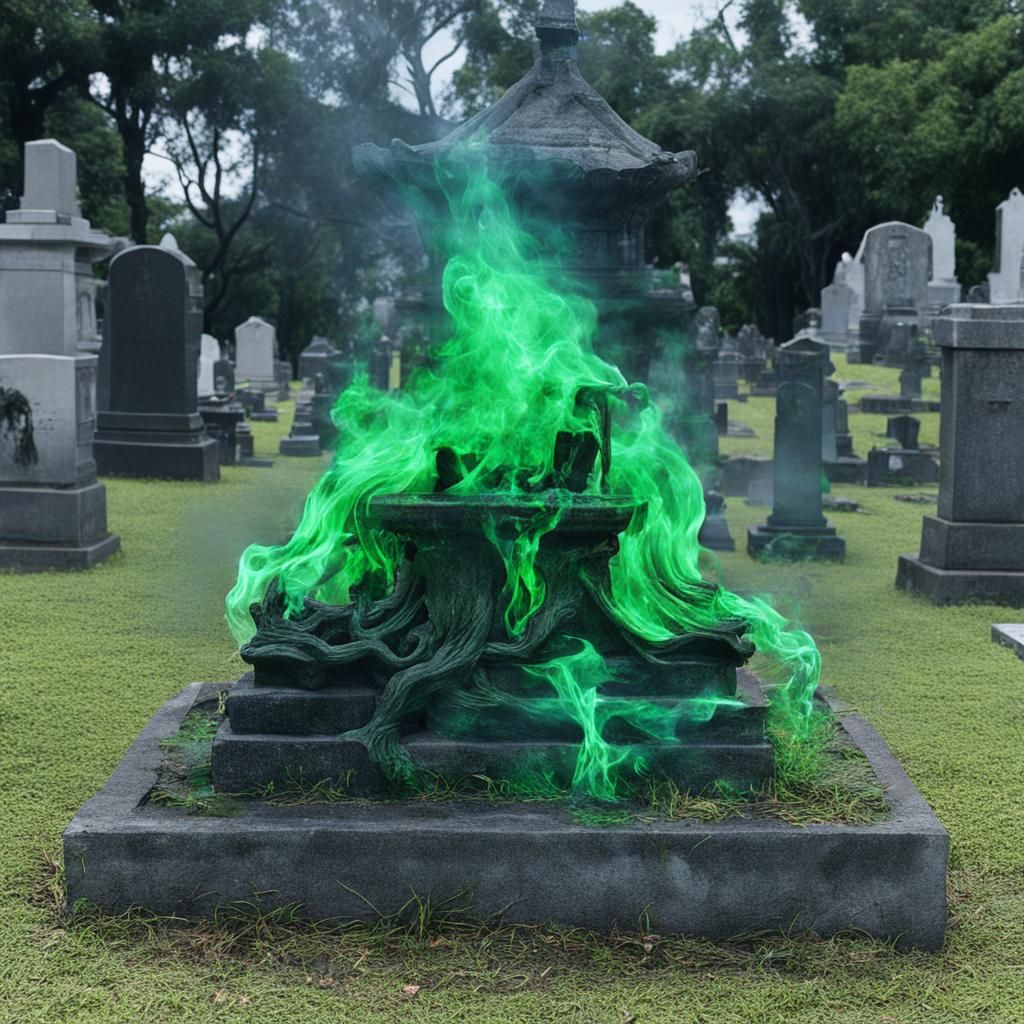 Surreal Miasma Spirits Emerge from Oriental Flaming Depths