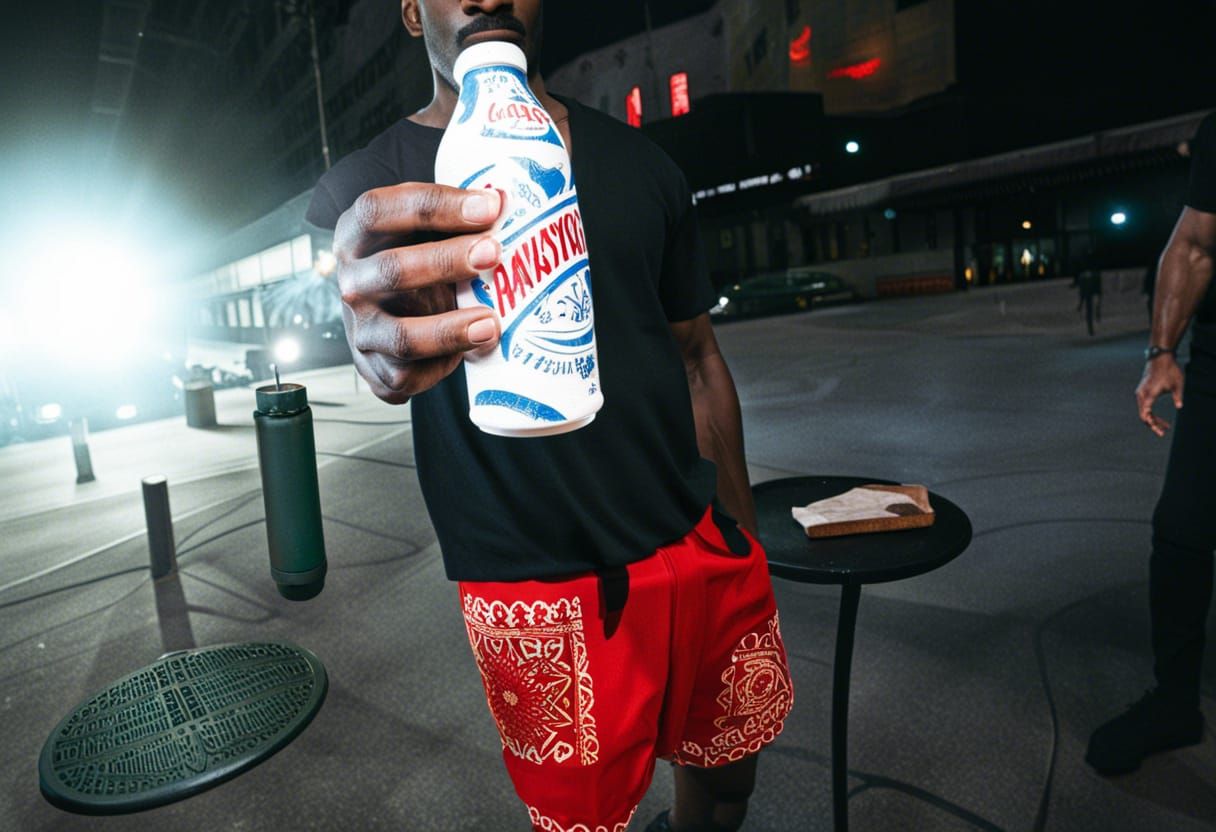 Cyberpunk Icon Burns in Dystopian City