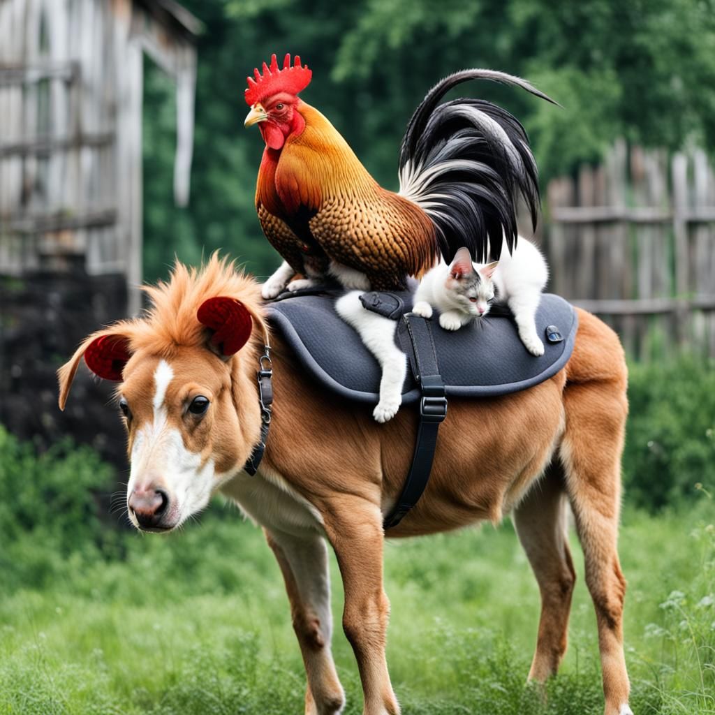 Menagerie of Marvelous Creatures in Whimsical Hierarchy