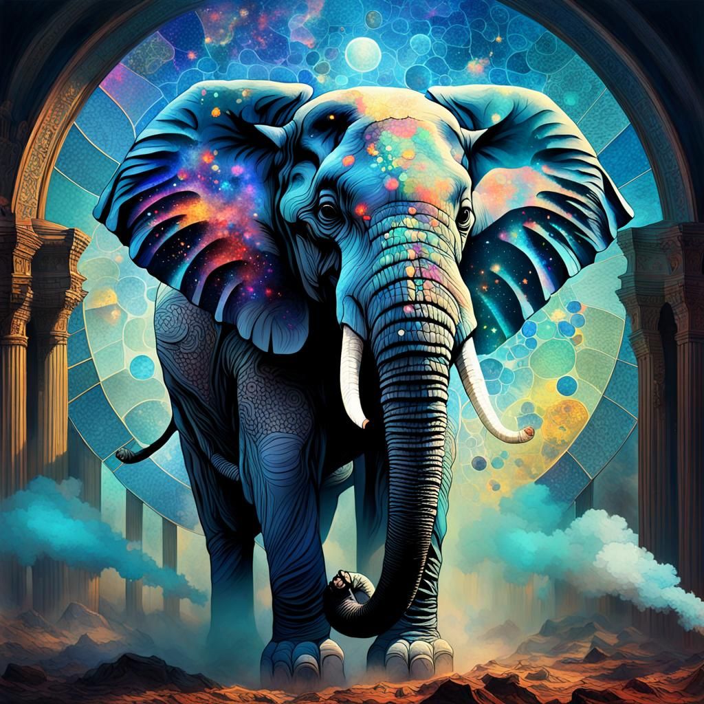 a celestial elephant