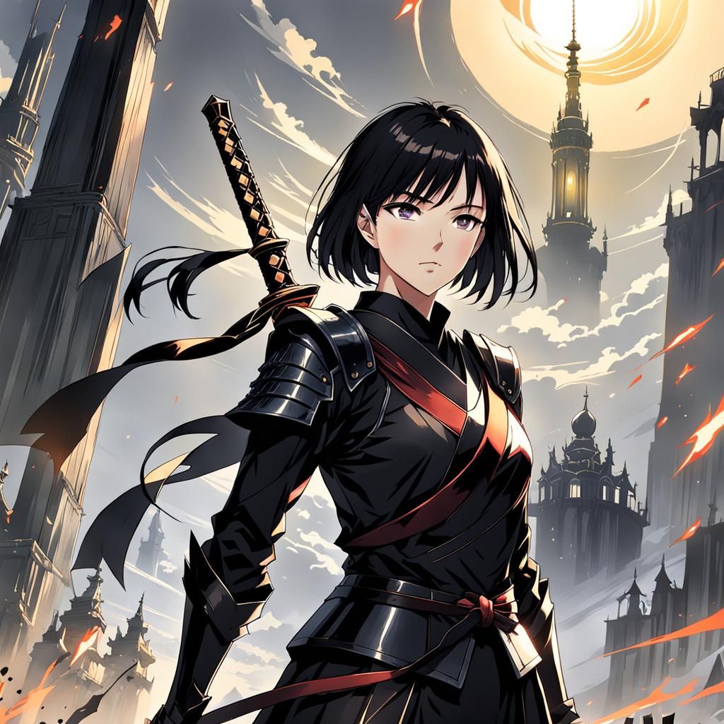 Anime-Inspired Warrior Goddess Erupts with Sparkling Power