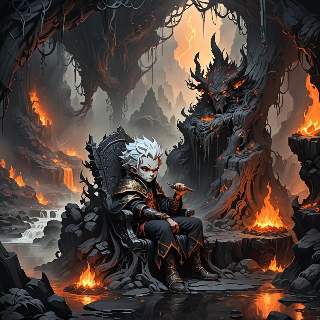 Chibi Hades in Mysterious Underworld Realm