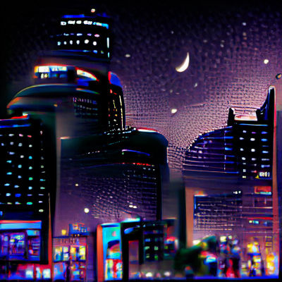 Neon Dreams in a Dystopian Metropolis